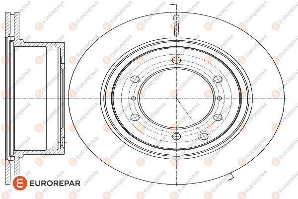 Eurorepar 1622810980 Ventilated brake disk, 1 pc. 1622810980