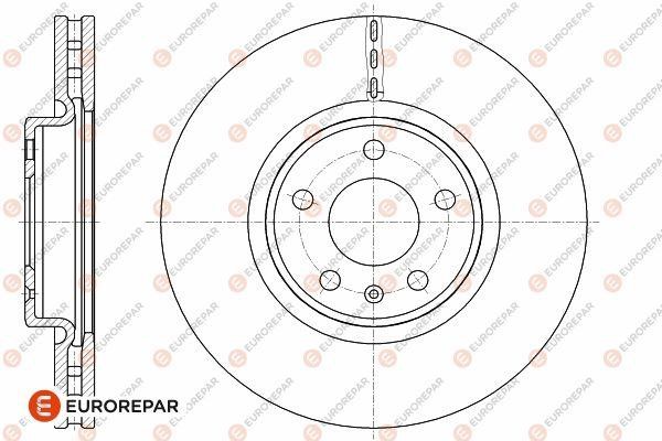 Eurorepar 1642749880 Ventilated brake disk, 1 pc. 1642749880