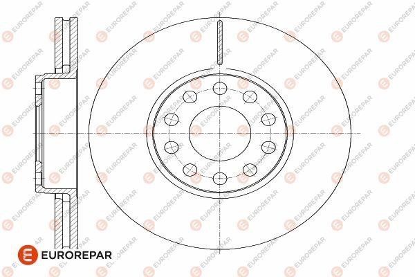 Eurorepar 1642750180 Ventilated brake disk, 1 pc. 1642750180