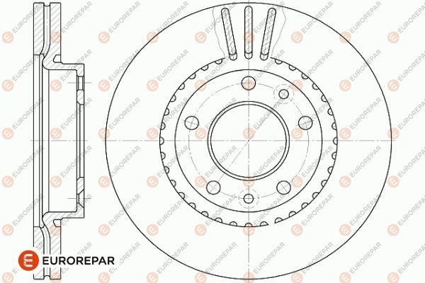 Eurorepar 1642751680 Brake disc, set of 2 pcs. 1642751680