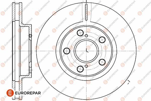 Eurorepar 1642751880 Brake disc, set of 2 pcs. 1642751880