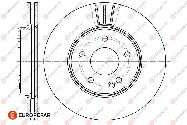 Eurorepar 1642755480 Ventilated brake disk, 1 pc. 1642755480