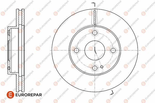 Eurorepar 1642756080 Brake disc, set of 2 pcs. 1642756080