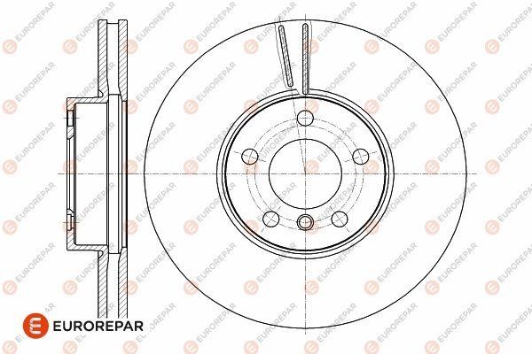 Eurorepar 1642759380 Ventilated brake disk, 1 pc. 1642759380