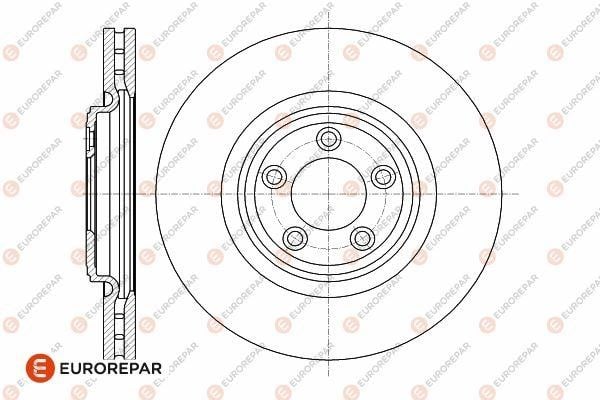 Eurorepar 1642759480 Ventilated brake disk, 1 pc. 1642759480