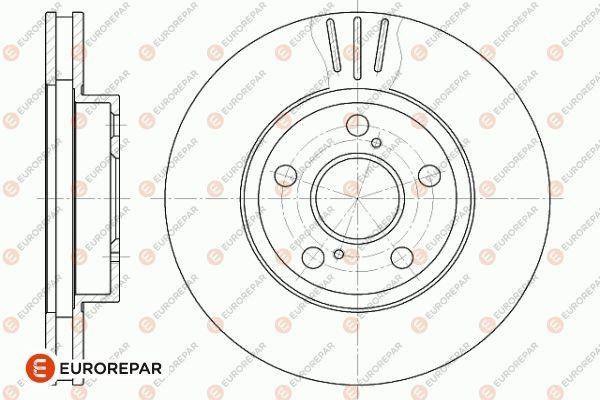 Eurorepar 1642760380 Brake disc, set of 2 pcs. 1642760380