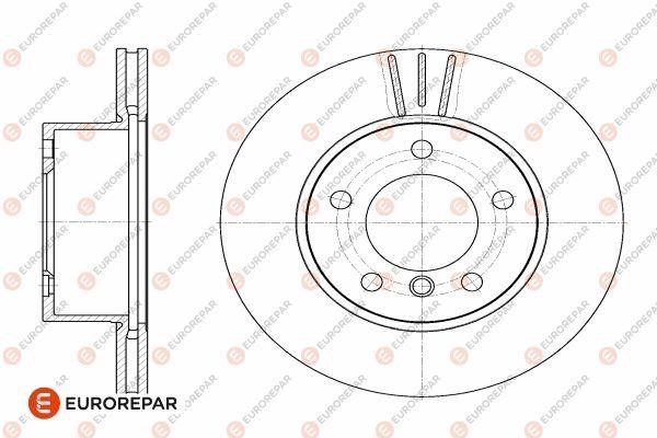Eurorepar 1642760580 Brake disc, set of 2 pcs. 1642760580