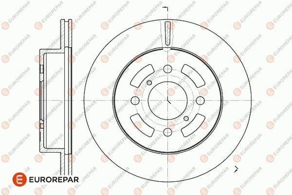 Eurorepar 1642764380 Brake disc, set of 2 pcs. 1642764380
