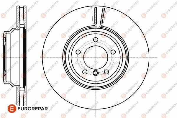 Eurorepar 1642764580 Front brake disc ventilated 1642764580