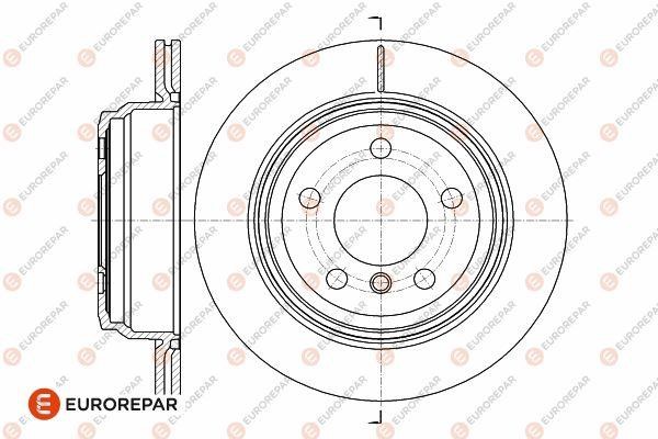Eurorepar 1642774380 Ventilated brake disk, 1 pc. 1642774380