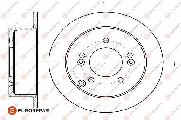 Eurorepar 1642774780 Brake disc, set of 2 pcs. 1642774780