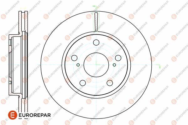Eurorepar 1642778780 Brake disc, set of 2 pcs. 1642778780