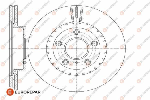 Eurorepar 1642780580 Ventilated brake disk, 1 pc. 1642780580