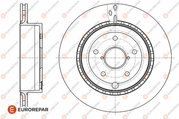Eurorepar 1642781680 Ventilated brake disk, 1 pc. 1642781680