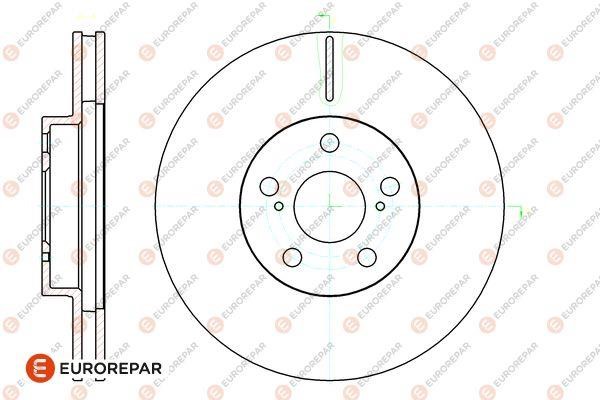 Eurorepar 1667849780 Brake disc, set of 2 pcs. 1667849780