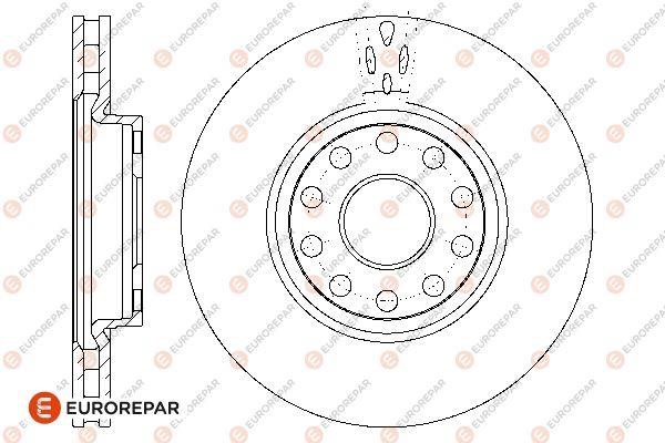 Eurorepar 1667854680 Brake disc, set of 2 pcs. 1667854680