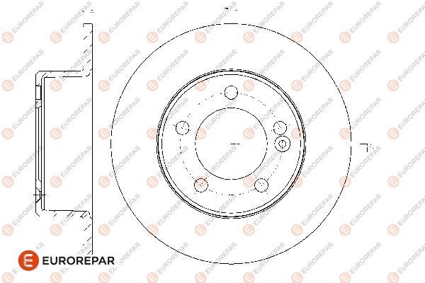 Eurorepar 1667855080 Brake disc, set of 2 pcs. 1667855080