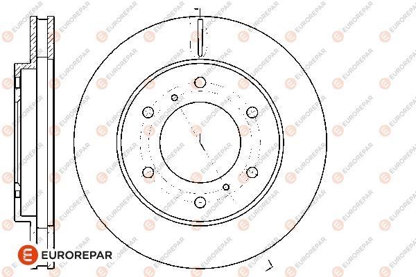 Eurorepar 1667855280 Brake disc, set of 2 pcs. 1667855280