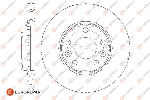 Eurorepar 1667860480 Brake disc, set of 2 pcs. 1667860480