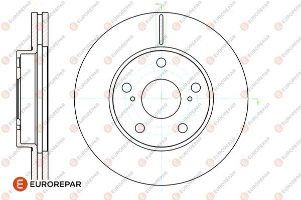Eurorepar 1667861380 Brake disc, set of 2 pcs. 1667861380