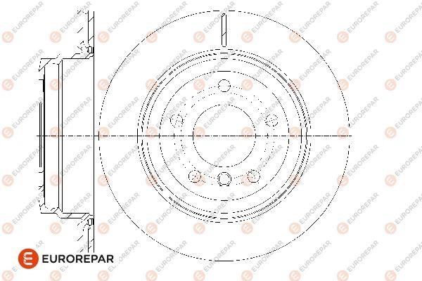 Eurorepar 1667861480 Brake disc, set of 2 pcs. 1667861480
