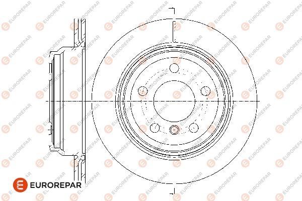 Eurorepar 1667857080 Brake disc, set of 2 pcs. 1667857080