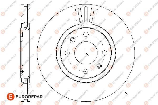 Eurorepar 1667857180 Brake disc, set of 2 pcs. 1667857180