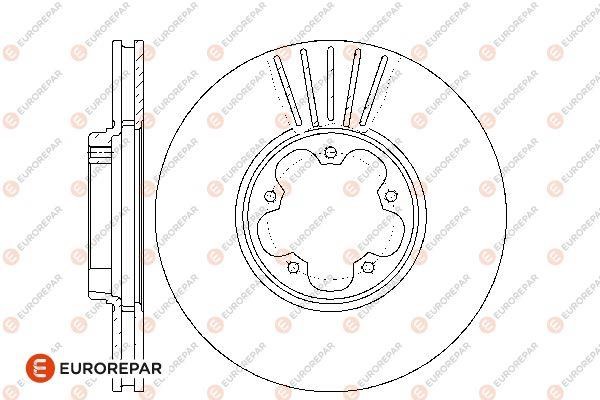Eurorepar 1667862180 Brake disc, set of 2 pcs. 1667862180