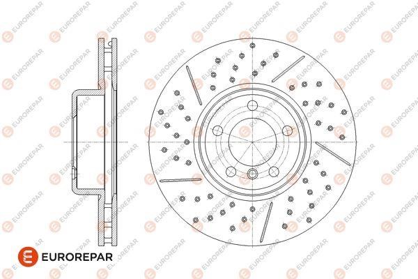Eurorepar 1667862980 Ventilated brake disk, 1 pc. 1667862980