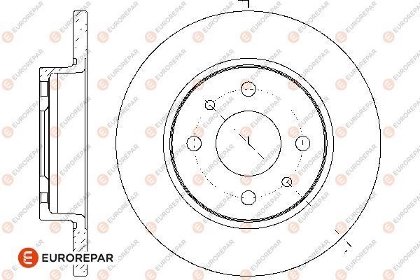 Eurorepar 1667863180 Brake disc, set of 2 pcs. 1667863180