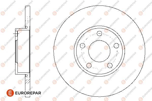 Eurorepar 1667859580 Brake disc, set of 2 pcs. 1667859580