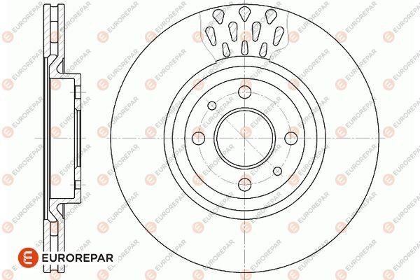 Eurorepar 1667859680 Brake disc, set of 2 pcs. 1667859680