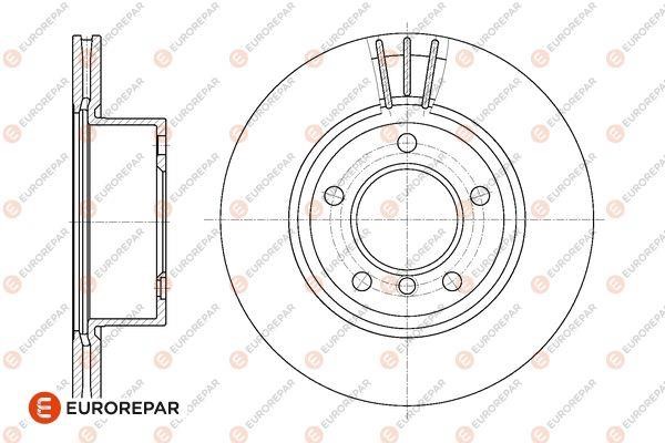 Eurorepar 1667860180 Brake disc, set of 2 pcs. 1667860180