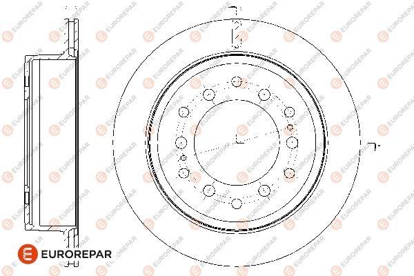 Eurorepar 1667865580 Brake disc, set of 2 pcs. 1667865580