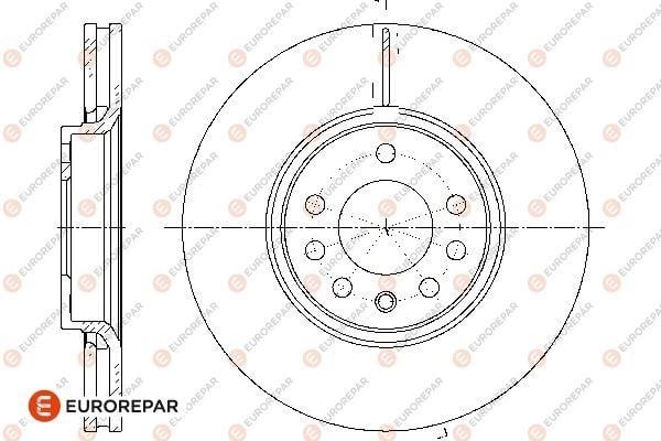 Eurorepar 1667867280 Brake disc, set of 2 pcs. 1667867280