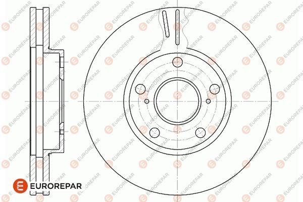 Eurorepar 1667867980 Brake disc, set of 2 pcs. 1667867980