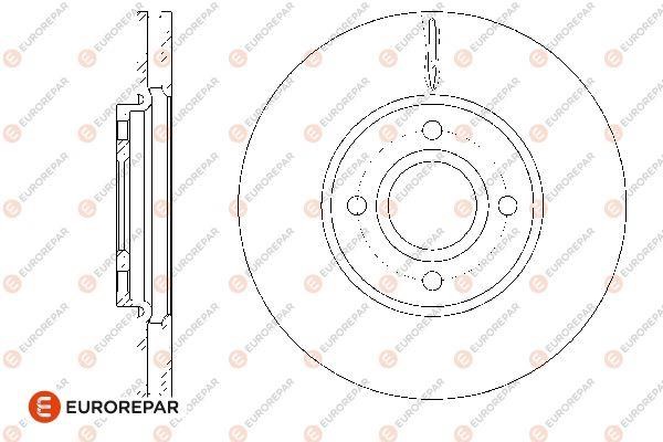 Eurorepar 1667868780 Brake disc, set of 2 pcs. 1667868780