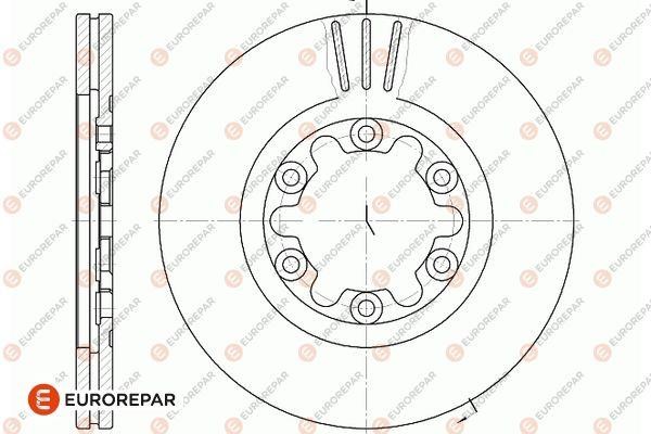 Eurorepar 1667870180 Brake disc, set of 2 pcs. 1667870180