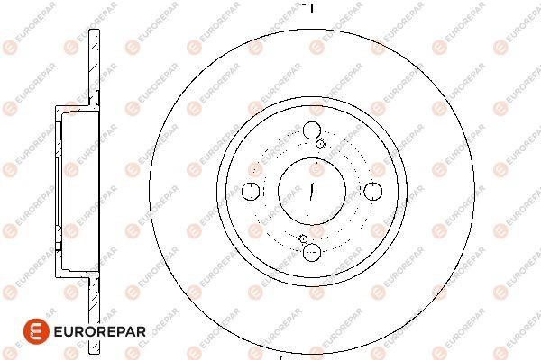 Eurorepar 1667870380 Brake disc, set of 2 pcs. 1667870380
