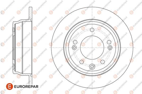 Eurorepar 1667871080 Brake disc, set of 2 pcs. 1667871080