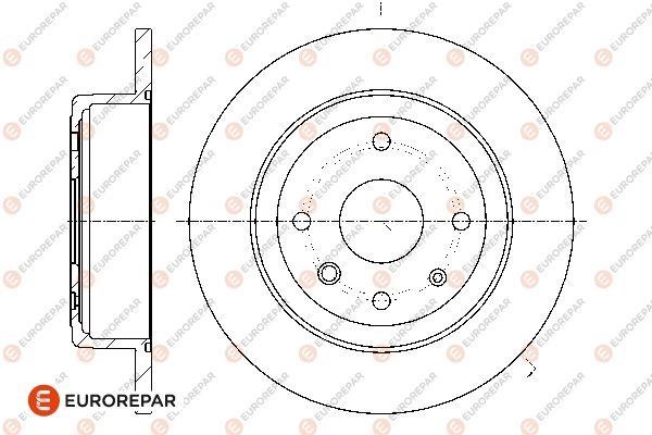 Eurorepar 1667871180 Brake disc, set of 2 pcs. 1667871180