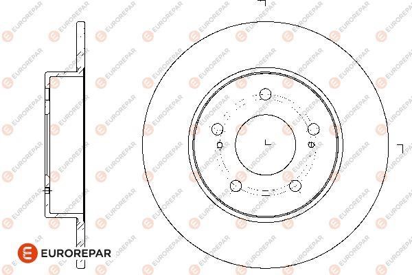 Eurorepar 1667871380 Brake disc, set of 2 pcs. 1667871380