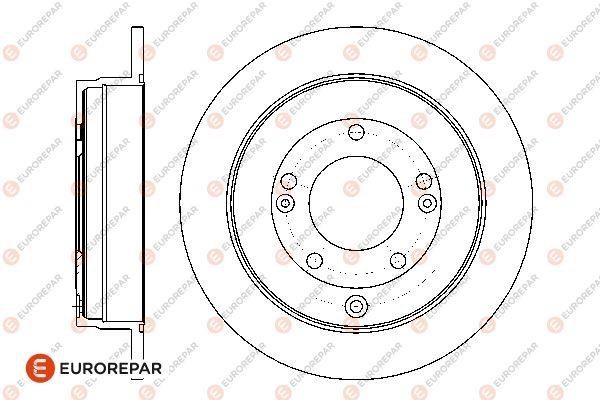 Eurorepar 1667871880 Brake disc, set of 2 pcs. 1667871880