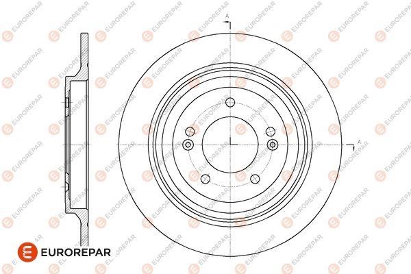 Eurorepar 1667871980 Brake disc, set of 2 pcs. 1667871980