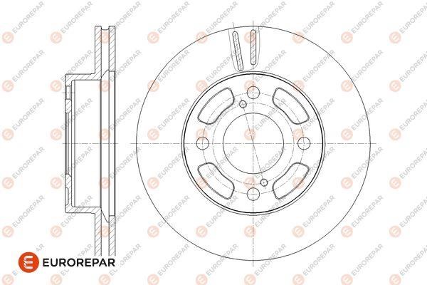 Eurorepar 1676011580 Brake disc, set of 2 pcs. 1676011580