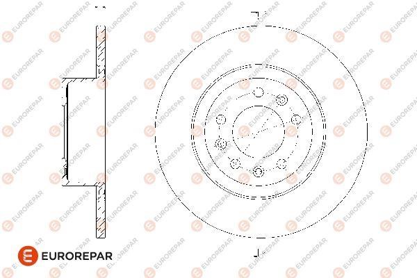 Eurorepar 1676012180 Brake disc, set of 2 pcs. 1676012180