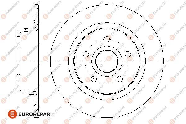 Eurorepar 1676007880 Brake disc, set of 2 pcs. 1676007880