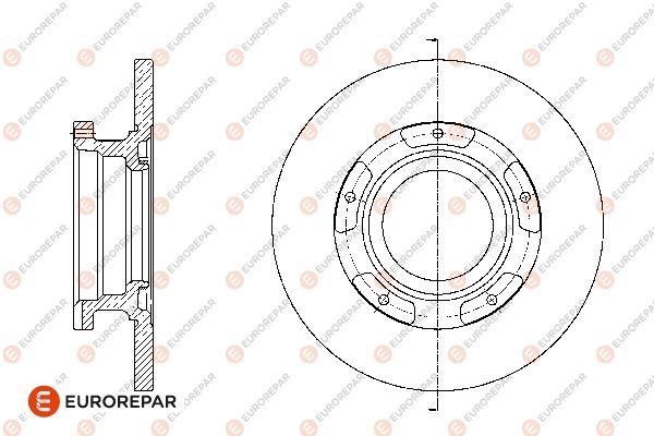 Eurorepar 1676007980 Non-ventilated brake disk, 1 pc. 1676007980