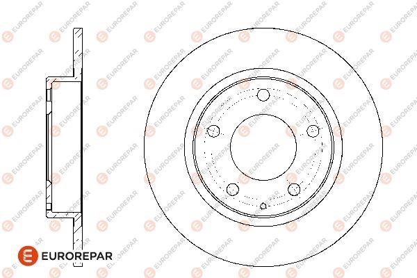 Eurorepar 1676008080 Brake disc, set of 2 pcs. 1676008080