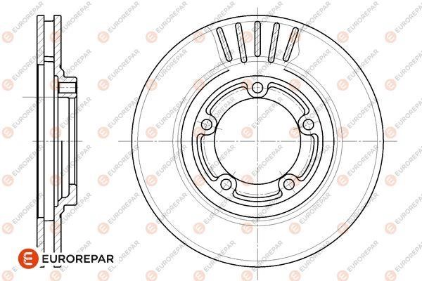 Eurorepar 1676008180 Brake disc, set of 2 pcs. 1676008180